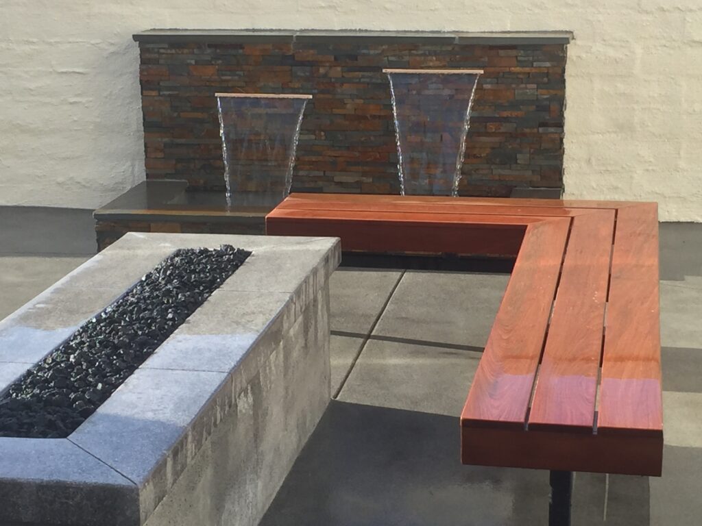 Fire pit and fountain contractor Orange County