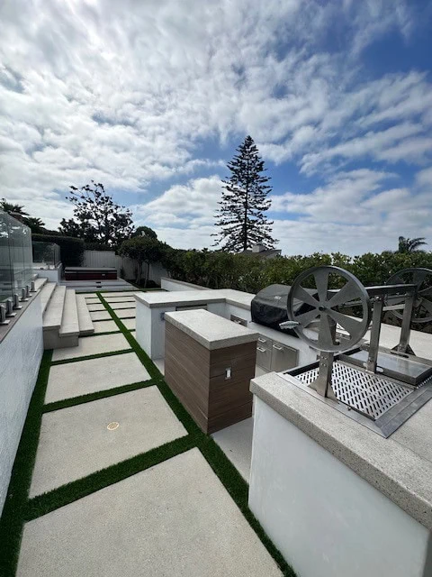 Underhill Project - Kitchen Island Installation in Laguna Beach